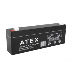 Atex 12 volt - 2.2 amper yatik uzun akü (178 x 34 x 60 mm)