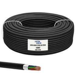 Data kablo 20x0.50 100mt siyah cablecable