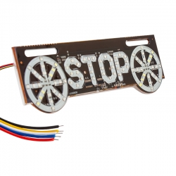 Elektrikli işaret cihazi stop yazili (220x70mm)