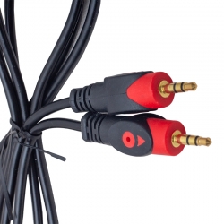 Powermaster 3.5 mm erkek/erkek 1.5 metre kutulu stereo aux kablo