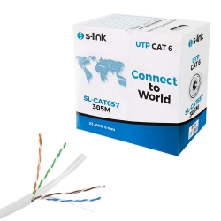 S-link sl-cat657 cat6 kablo 23awg 0.51mm 305 metre