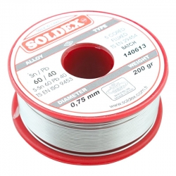 Soldex 0.75mm 200 gram ince lehim sn60 pb40