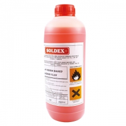 Soldex asr-41 kirmizi renk 1 litre köpürebilir sivi flux
