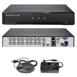 Sunplus sp-16200 ahd dvr kayıt cihazı 16 kanal 5mp xmeye