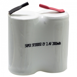 Supex 2.4 volt - 2000 mah 2li yanyana süpürge pili