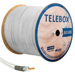 Telebox anten kablosu rg6 u4 80 tel 300 metre