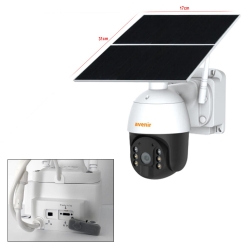 Avenir av-s424 dome solar smart güvenlik kamerası 4g sim 2mp 3.6mm wi-fi ptz renkli gece görüş harekete duyarlı