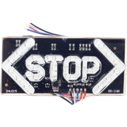 Elektrikli işaret cihazi oklu küçük stop (100x45mm)
