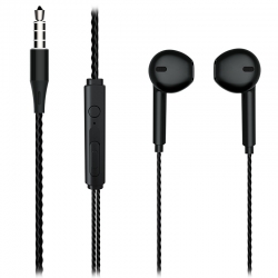 Lenovo lecoo eh104b 3.5mm jackli kablolu kulak içi mikrofonlu siyah kulaklik