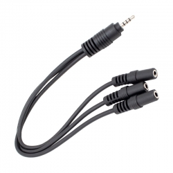 Powermaster pm-4871 kulaklik mikrofon çoklayici 3 port 3.5 mm splitter çevirici dönüştürücü adaptör