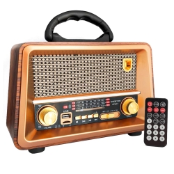 Radyo nostalji şarjli pilli bt/usb/sd everton rt-817bt