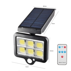 Silver toss st-140 solar güneş enerji aydınlatma lambası sensörlü 120 cob led