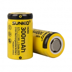 Sunkko 3.7 volt 300 mah 14250 şarj edilebilir pil (2li paket fiyati)