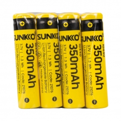 Sunkko 3.7 volt 350 mah 10440 şarj edilebilir pil (4lü paket fiyati)
