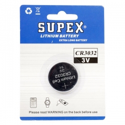 Supex cr3032 3 volt lityum pil (tekli)